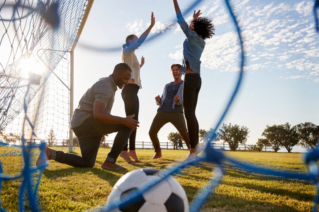 increase fitness with a weekend sports team