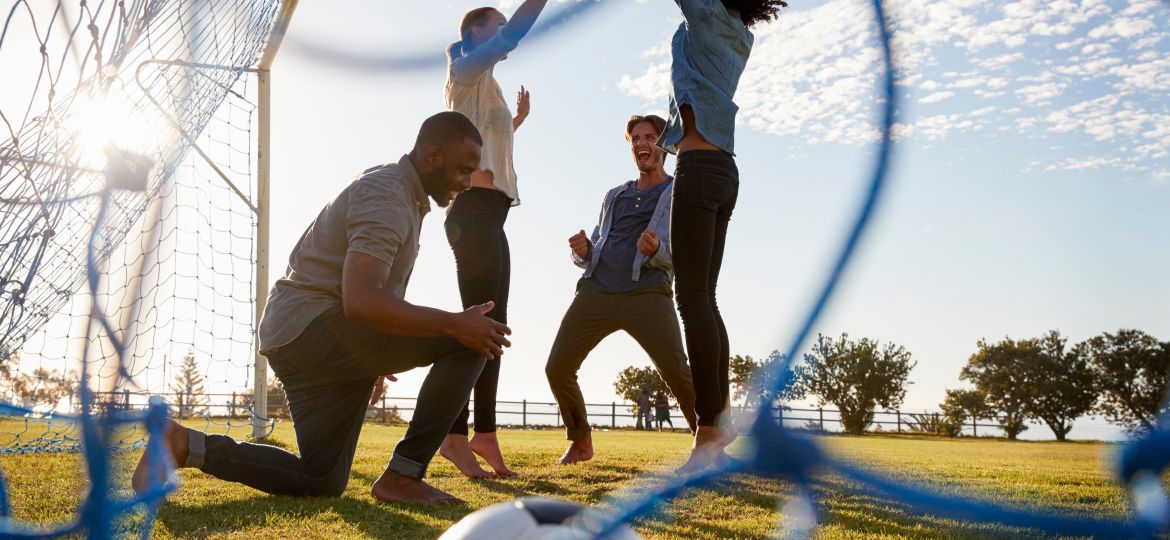 increase fitness with a weekend sports team