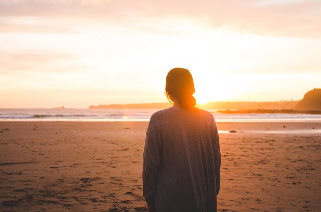 being mindful at the beach