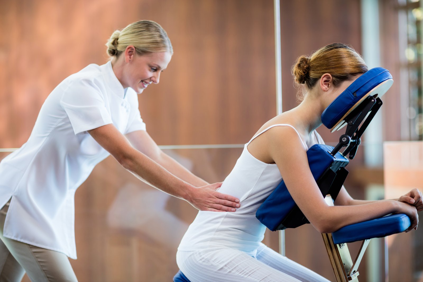 Workplace Massage For Employee Wellbeing On Site Chair Massage