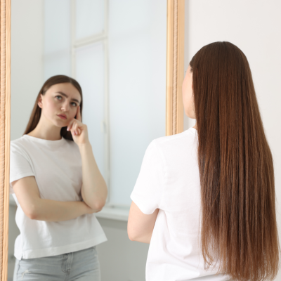 young-woman-looking-in-mirror-suggesting-inner-dialogue-is-occuring